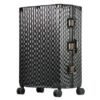 24″ Black Checkered Aluminium Trim Luggage