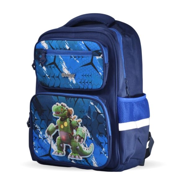 Pailodge DinoX MechaGear Kids School Backpack – Blue Edition