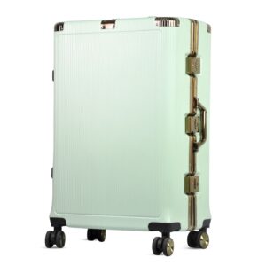 24″ Mint Aluminium Style Spinner Luggage