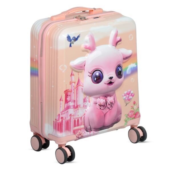 20″ Pink Fantasy Deer Kids Carry On Luggage